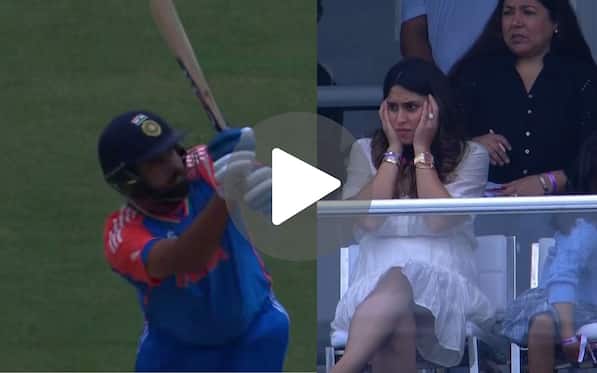 [Watch] Ritika Sajdeh 'Cries In Pain' As Shaheen Gets Rohit Sharma In IND Vs PAK